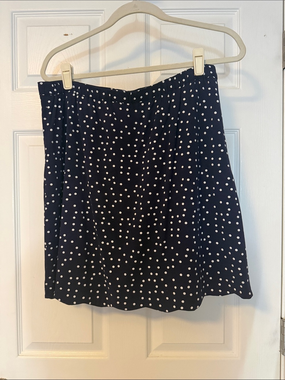 41 Hawthorn Navy Polka Dot Skater Skirt - Picture 2 of 3